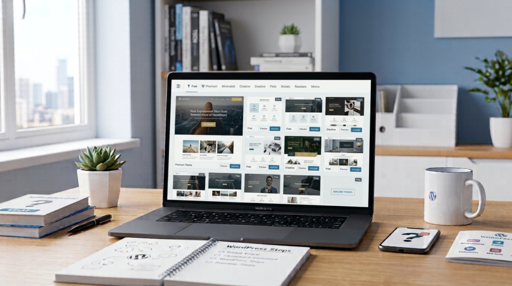 WordPress Theme for Beginners website design